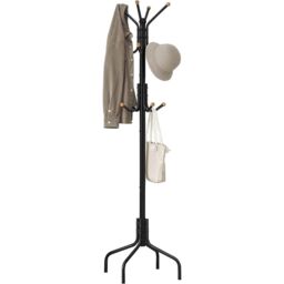 SONGMICS Freestanding Metal Coat Rack 12 Hooks 4 Legs Office Hallway in Black - thumbnail 8
