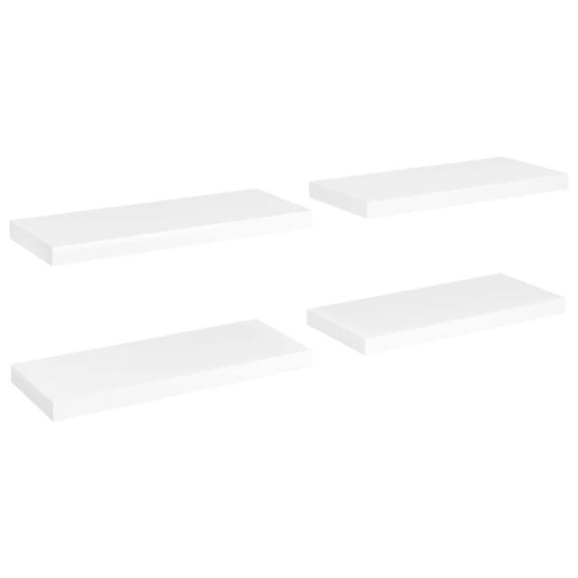 Berkfield Home Floating Wall Shelves 4 pcs White 60x23.5x3.8 cm MDF - image 1