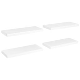 Berkfield Home Floating Wall Shelves 4 pcs White 60x23.5x3.8 cm MDF - thumbnail 1