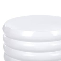 Wyld and Coco Handcrafted Aluminium Side Table White 33 x 33 cm - thumbnail 3