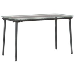 Berkfield Home Garden Table Black 80 x 40 x 45 cm Poly rattan - thumbnail 6