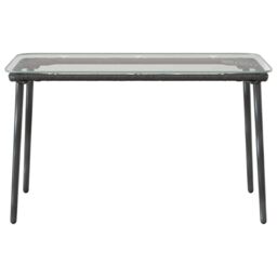 Berkfield Home Garden Table Black 80 x 40 x 45 cm Poly rattan - thumbnail 4