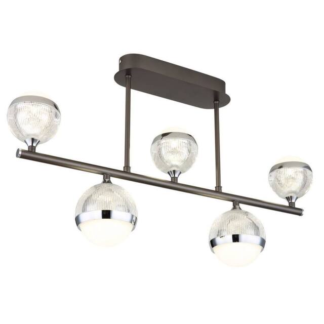 Netlighting Untsy Semi Ceiling Titanium 5x LED Dimmable 2700-6000K Remote in Grey - image 1