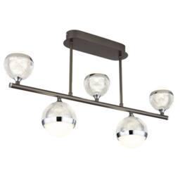 Netlighting Untsy Semi Ceiling Titanium 5x LED Dimmable 2700-6000K Remote in Grey - thumbnail 1