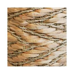 Lemon Pavilion Furniture and Decor Water Hyacinth Woven Log Basket with Handles (Set of 2) - Brown - thumbnail 3