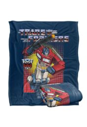 Hasbro Transformers Optimus Silky Touch Super Soft Throw Blanket 152x127cm in White - Size: 152x127 cm - thumbnail 2