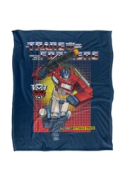 Hasbro Transformers Optimus Silky Touch Super Soft Throw Blanket 152x127cm in White - Size: 152x127 cm - thumbnail 1