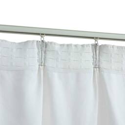 Berkfield Home Blackout Curtains with Hooks 2 pcs Off-White 140x245 cm in White - thumbnail 4