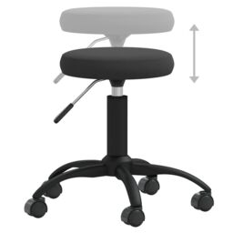 Berkfield Home Office Swivel Chair Black Velvet - thumbnail 6