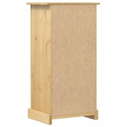 Berkfield Home Bedside Cabinet Corona 53x39x103 cm Solid Wood Pine in Brown - Size: 53 x 39 x 103 cm - thumbnail 5