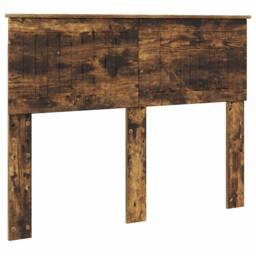 Berkfield Home Bed Frame Smoked Oak 120 x 200 cm Solid Pine Wood in Brown - thumbnail 6