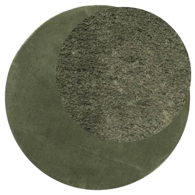 Berkfield Home Rug HUARTE Short Pile Soft & Washable Forest Green √ò 80 cm - Size: Medium - image 1