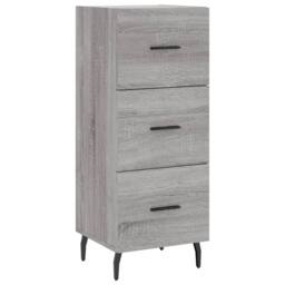 Berkfield Home Sideboard Grey Sonoma 34.5x34x90 cm Engineered Wood - thumbnail 3