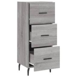 Berkfield Home Sideboard Grey Sonoma 34.5x34x90 cm Engineered Wood - thumbnail 5