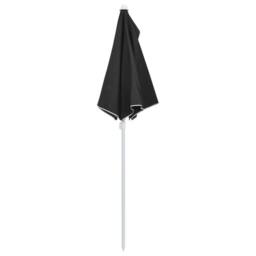 Berkfield Home Garden Half Parasol with Pole 180x90 cm Black - thumbnail 6