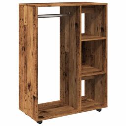 Berkfield Home Wardrobe Old Wood 80x40x110 cm Engineered Wood in Brown - Size: 80 x 40 x 110 cm - thumbnail 2