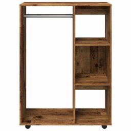 Berkfield Home Wardrobe Old Wood 80x40x110 cm Engineered Wood in Brown - Size: 80 x 40 x 110 cm - thumbnail 5