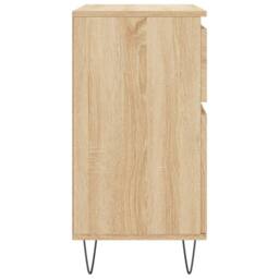 Berkfield Home Sideboard Sonoma Oak 60x35x70 cm Engineered Wood in Light Tan - Size: 60 x 35 x 70 cm - thumbnail 7