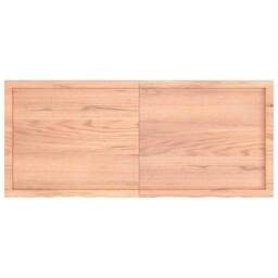 Berkfield Home Beautiful Wall Shelf Light Brown 140x60x(2-4) cm Treated Solid Wo - thumbnail 3