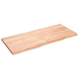 Berkfield Home Beautiful Wall Shelf Light Brown 140x60x(2-4) cm Treated Solid Wo - thumbnail 2