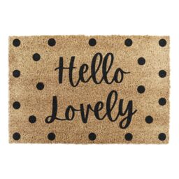 Artsy Mats Hello Lovely Spots Doormat in Beige - Size: 40 cm x 60 cm - thumbnail 3
