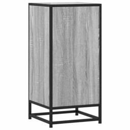 Berkfield Home Sideboard Grey Sonoma 35.5x35x76 cm Engineered Wood & Metal - thumbnail 7