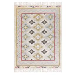 Wyld and Coco Handwoven Multicolour Jute Rug 140 x 200 cm with Tassels - Size: 140 cm x 200 cm - thumbnail 3