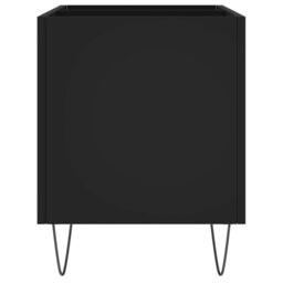 Berkfield Home Record Cabinet Black 74.5x38x48 cm Engineered Wood - thumbnail 5