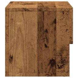 Berkfield Home Wall-mounted Bedside Cabinets 2 pcs Old Wood in Brown - thumbnail 6