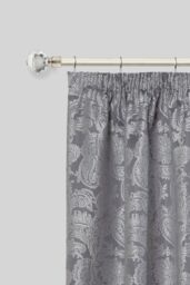 New Edge Blinds 16-19mm Cristalla Extendable Durable Metal Curtain Pole Set in Silver - Size: 170 cm - 300 cm - thumbnail 2