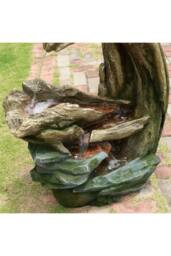 Teamson Home 82cm Forest Stream Style Outdoor Garden Fountain LED Lighting, Grey - thumbnail 4