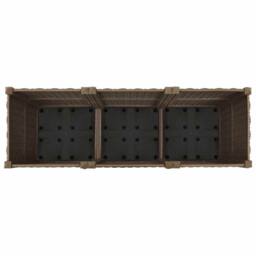 Berkfield Home Raised Bed 120x40x38 cm Polypropylene in Brown - Size: 120 x 40 x 38 cm - thumbnail 6