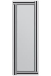 MirrorOutlet Black & Mirror Triple Bevel Cheval Dress Mirror 170cm x 58cm - Size: 1 Pack - thumbnail 4