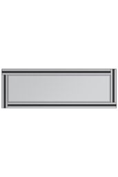 MirrorOutlet Black & Mirror Triple Bevel Cheval Dress Mirror 170cm x 58cm - Size: 1 Pack - thumbnail 6