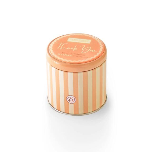 Heart and Home Tin Soy Wax Candle - Thank You (Amber Sunset) in Cool White - image 1