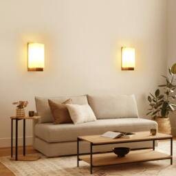 COMELY Wood Wall Lamp Indoor, 3-Color Temperatu, Retro Wall Lamps - thumbnail 5