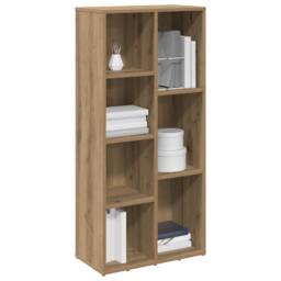 Berkfield Home Book Cabinet Artisan Oak 50x25x104 cm in Brown - Size: 50 x 25 x 104 cm - thumbnail 4
