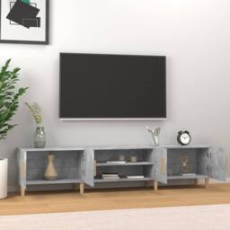 Berkfield Home TV Cabinet Concrete Grey 180x31.5x40 cm Engineered Wood - thumbnail 3