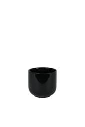 KDMD Hortus Havana Glossy Black Ceramic Pot 11cm 4 Pack