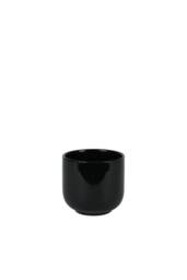 KDMD Hortus Havana Glossy Black Ceramic Pot 11cm 4 Pack - thumbnail 2