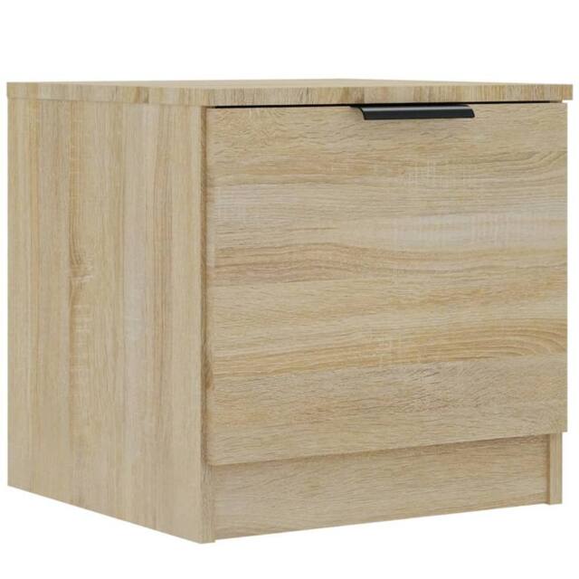 Berkfield Home Decorative Bedside Cabinets 2 pcs Sonoma Oak 40x39x40 cm in Tan - Size: 40 x 39 x 40 cm - image 1