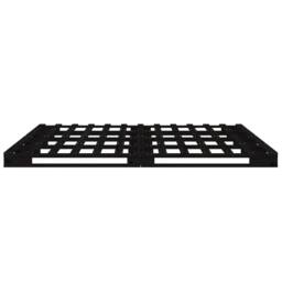 Berkfield Home Pallet Bed Black 120x190 cm Small Double Wood Pine - thumbnail 6