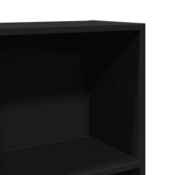 Berkfield Home Bookcase Black 40x24x143 cm Engineered Wood - Size: 40 x 24 x 143 cm - thumbnail 7