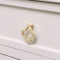 Melody Maison Brushed Gold Clover Drop Pull Handle - thumbnail 6