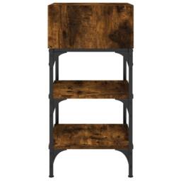 Berkfield Home Elegant Bedside Tables 2 pcs Smoked Oak 35x34.5x70 cm Engineered Wood in Brown - thumbnail 6