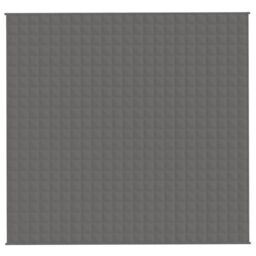Berkfield Home Weighted Blanket Grey 220x230 cm King 11 kg Fabric - thumbnail 3