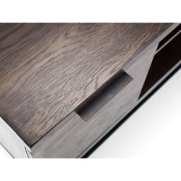 Cheshire Premium Kelbrook TV Unit in Dark Oak & Metal - thumbnail 3