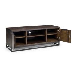 Cheshire Premium Kelbrook TV Unit in Dark Oak & Metal - thumbnail 2
