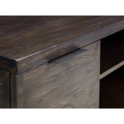 Cheshire Premium Kelbrook TV Unit in Dark Oak & Metal - thumbnail 4