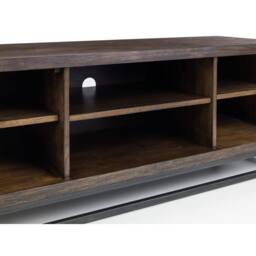 Cheshire Premium Kelbrook TV Unit in Dark Oak & Metal - thumbnail 6